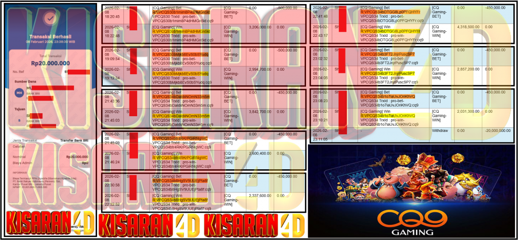 KISARAN4D JACKPOT CQ Gaming ‌‌‌‌‌‌‌‏Rp 20,000,000,- LUNAS